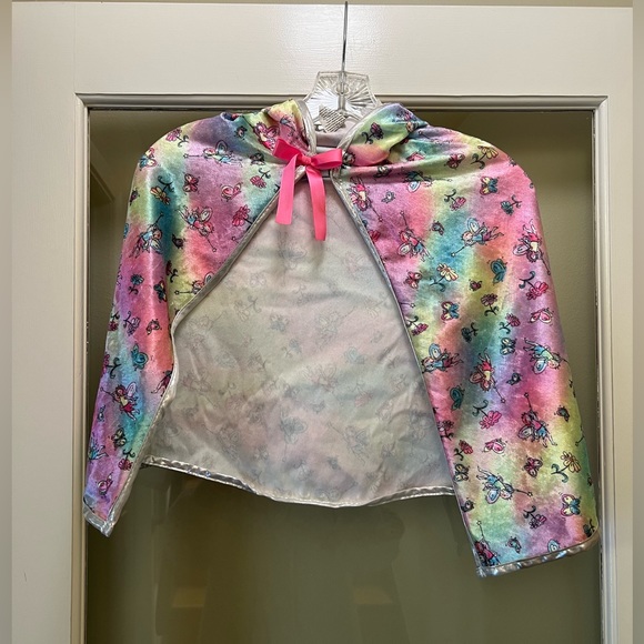 Creative Education Multi-Color Velvety Pastel Fairy Wing Cape - Toddler Size 3-4 - Picture 5 of 6